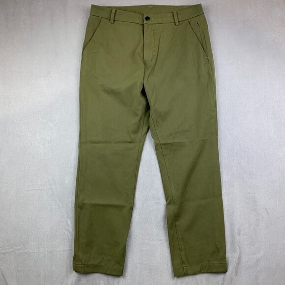 lululemon athletica Other - Lululemon Mens Pants 34 (Fits 32) Green Chino Commission Pant Classic 32x28